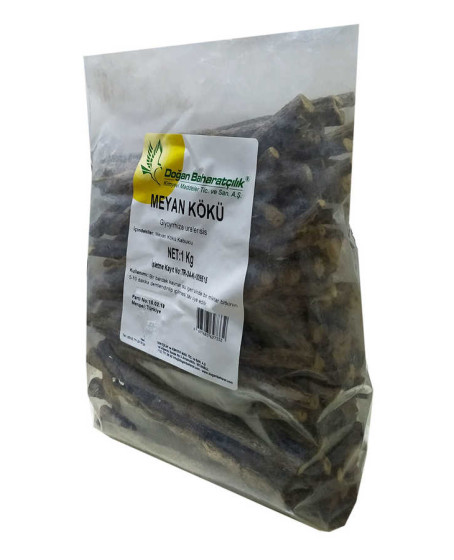 Meyan Kökü Kabuklu Çubuk Doğal 1000 Gr Paket