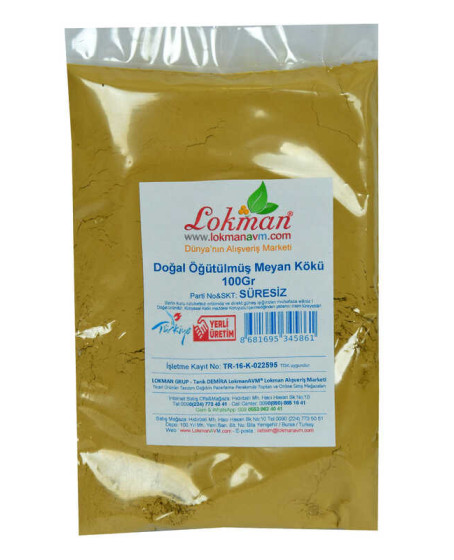 Meyan Kökü Öğütülmüş Doğal 100 Gr Paket