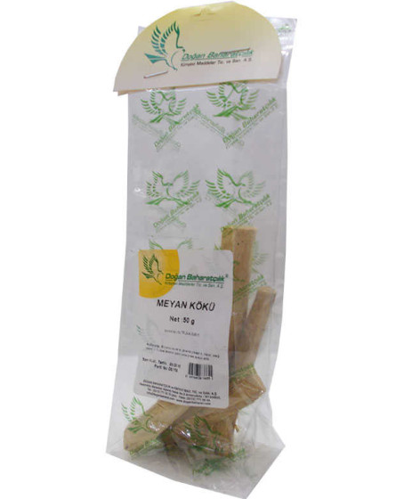 Meyan Kökü Sıyrılmış Çubuk Doğal 50 Gr Paket