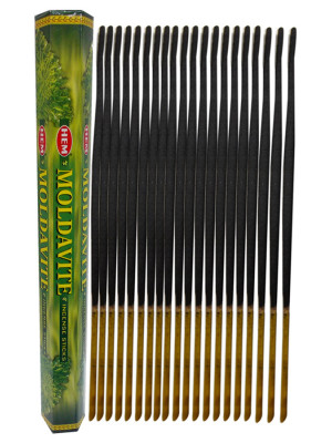 Moldavit Taşı 20 Çubuk Tütsü - Moldavite