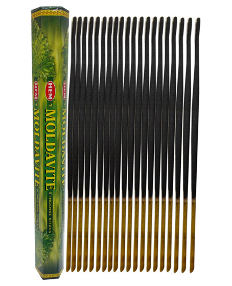 Moldavit Taşı 20 Çubuk Tütsü - Moldavite