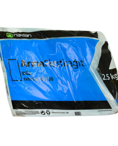 Plast Kağıt Bloklu Plast Naylon Şeffaf Düz Tabaka 35X50 Cm 2500 Gr Paket