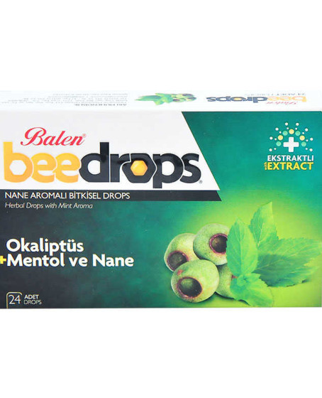 Nane Aromalı Bitkisel Drops 24Adet