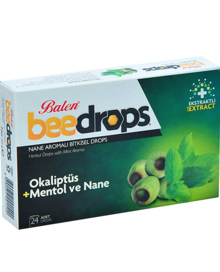 Nane Aromalı Bitkisel Drops 24Adet