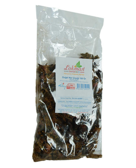 Nar Çiçeği Doğal 100 Gr Paket