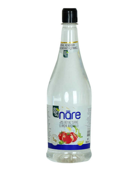 Nare Beyaz Sirke Limon Aromalı 1000 ML - Doğal Rengidir Renklendirici İçermez
