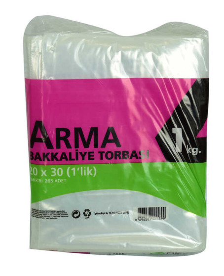 Naylon Torba Arma Şeffaf Bakkaliye Kuruyemiş Şeker Torbası 20x30 (1 lik ) Takribi 265 Adet 1000 Gr Naylon Torba Arma Şeffaf Bakkaliye Kuruyemiş Şeker Torbası 20x30 (1 lik ) Takribi 265 Adet 1000 Gr