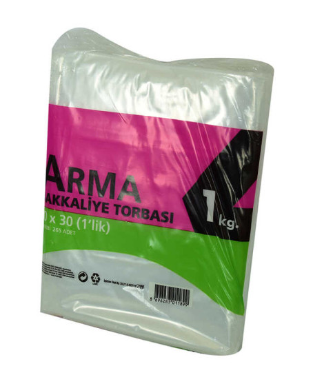 Naylon Torba Arma Şeffaf Bakkaliye Kuruyemiş Şeker Torbası 20x30 (1 lik ) Takribi 265 Adet 1000 Gr Naylon Torba Arma Şeffaf Bakkaliye Kuruyemiş Şeker Torbası 20x30 (1 lik ) Takribi 265 Adet 1000 Gr
