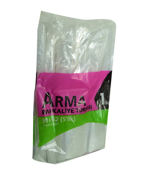 Naylon Torba Arma Şeffaf Bakkaliye Kuruyemiş Şeker Torbası 30x52 (5 lik ) Takribi 85 Adet 1000 Gr Naylon Torba Arma Şeffaf Bakkaliye Kuruyemiş Şeker Torbası 30x52 (5 lik ) Takribi 85 Adet 1000 Gr