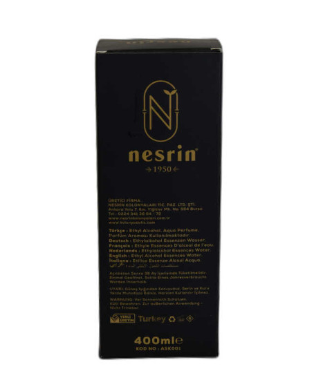 Aşk-ı Harem Kolonyası 80 Derece Özel Seri Kutulu Pet Şişe 400 ML - Eau De Cologne