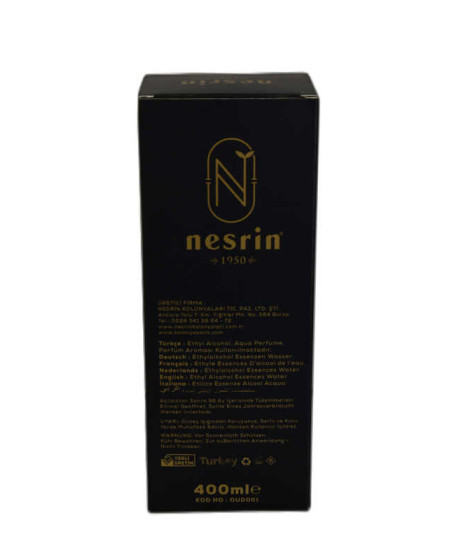 Oud Kolonyası 80 Derece Özel Seri Kutulu Pet Şişe 400 ML - Eau De Cologne