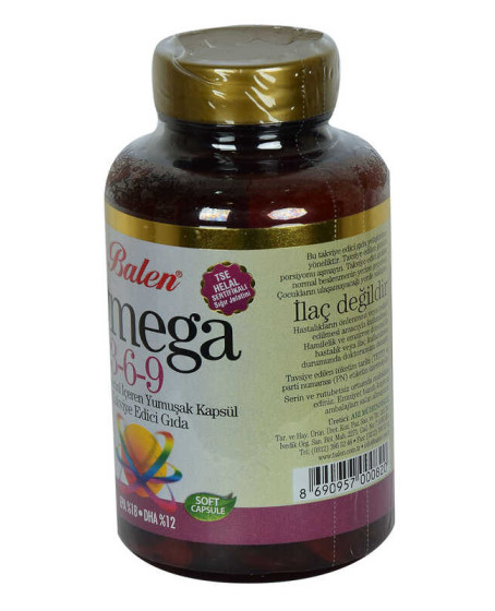 Omega 3-6-9 1585 Mg x 60 Yumuşak  EPA-18 DHA-12