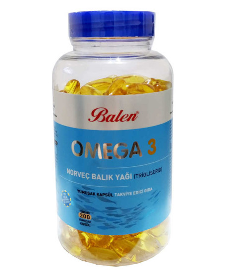 Omega 3 Norveç Balık Yağı İçeren 200 (1380 MG - Trigliserid Form) Omega 3 Norveç Balık Yağı İçeren 200 (1380 MG - Trigliserid Form)