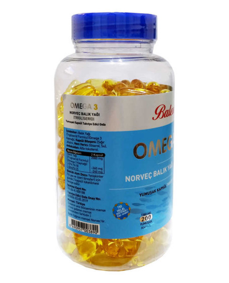 Omega 3 Norveç Balık Yağı İçeren 200 (1380 MG - Trigliserid Form) Omega 3 Norveç Balık Yağı İçeren 200 (1380 MG - Trigliserid Form)