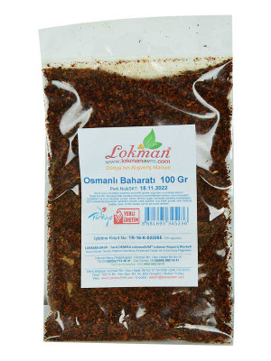 Osmanlı Baharatı Karışımı 100 Gr Paket
