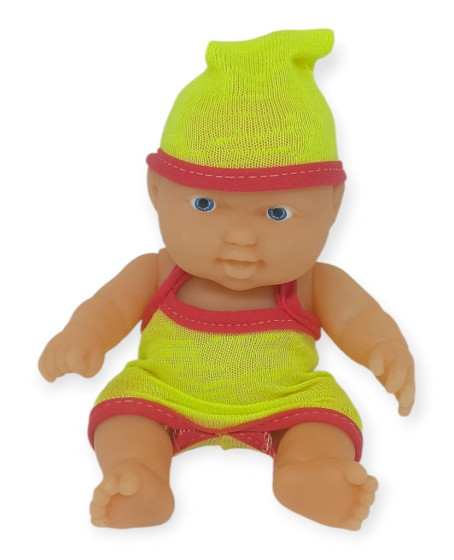 20 cm Sevimli Et Bebek - Çıkarılabilir Neon Kıyafetli Gerçekçi Oyuncak Bebek - Sarı - Kırmızı - 1 ADET 20 cm Sevimli Et Bebek - Çıkarılabilir Neon Kıyafetli Gerçekçi Oyuncak Bebek - Sarı - Kırmızı - 1 ADET