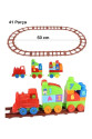 2403 - PLAYBOX 41 PARÇA LEGO TREN SETİ - 1 ADET