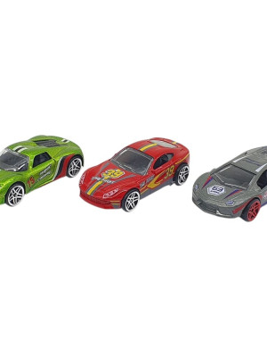 3'lü Araba Yarış Seti - Die Cast - DS045 - 1 ADET