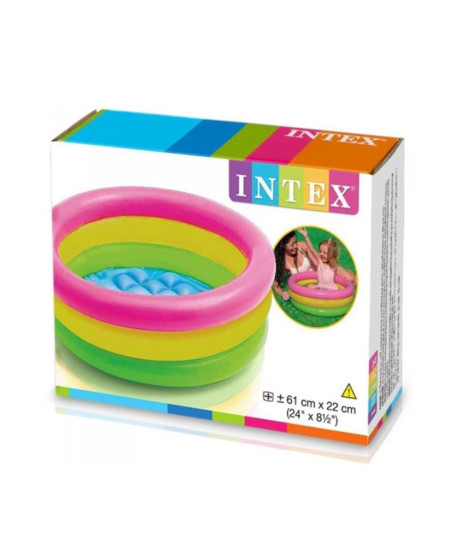 57107 - INTEX - HAVUZ 3 RENKLİ ŞİŞME 61 X 22 CM - 1 ADET