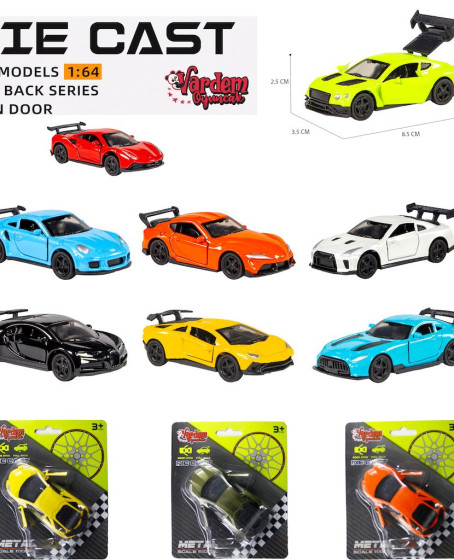 6411A - ÇEKBIRAK KARTELA ARABA 1:64 - 1 ADET