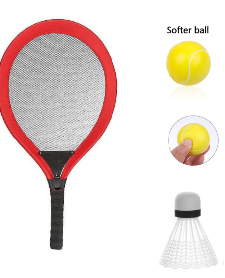Badminton Seti ve Tenis Topu - RKT-35 - Kırmızı - 1 ADET