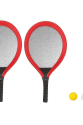 Badminton Seti ve Tenis Topu - RKT-35 - Kırmızı - 1 ADET