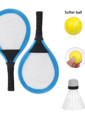 Badminton Seti ve Tenis Topu - RKT-35 - Mavi - 1 ADET