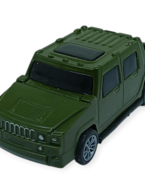 Çek Bırak Arabalar 10 Cm - Yeşil Çift Kabin Pick-Up - 1 ADET