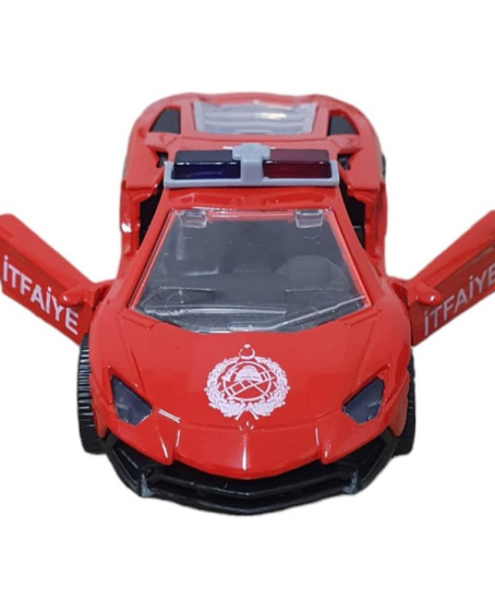 Çek Bırak Metal Araba Lamborgini - ILK003 - İtfaiye - 1 ADET