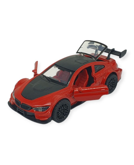 Çek Bırak Metal Arabalar  cm - 3671C - Kırmızı - 1 ADET