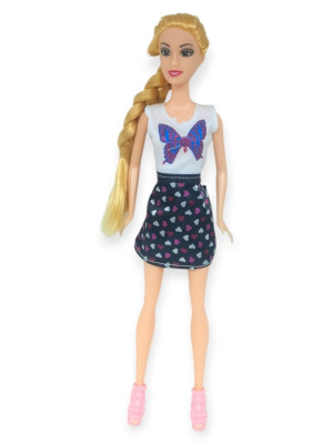 Doll Prenses Oyuncak Bebek 30 cm - Kelebek Elbise - 1 ADET
