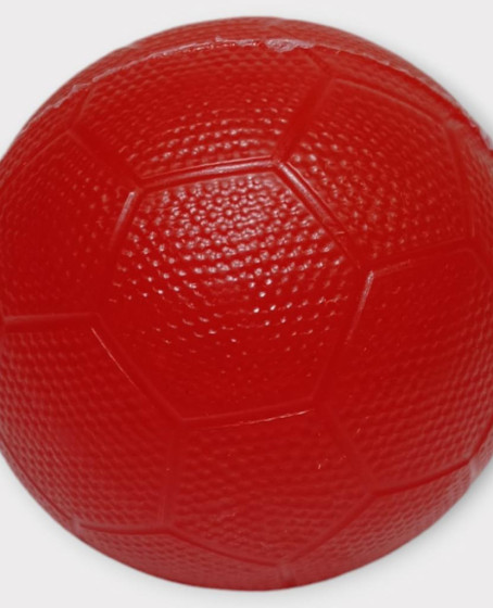 Köpek Oyuncağı - Plastik Düdüklü Top - Kırmızı - 1 ADET