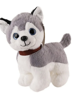 Sesli Peluş Köpek - 2309033 - Gri - 1 ADET