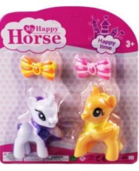 L-34-10 - PONY 2 Lİ FİGÜR SET TOKALI KARTELA - 1 ADET