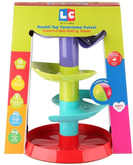 Renkli Top Yuvarlama Kulesi - LC-30956 - 1 ADET Renkli Top Yuvarlama Kulesi - LC-30956 - 1 ADET