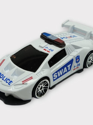 Metal Mini Polis Arabası  8 cm - Polis - 3 - 1 ADET