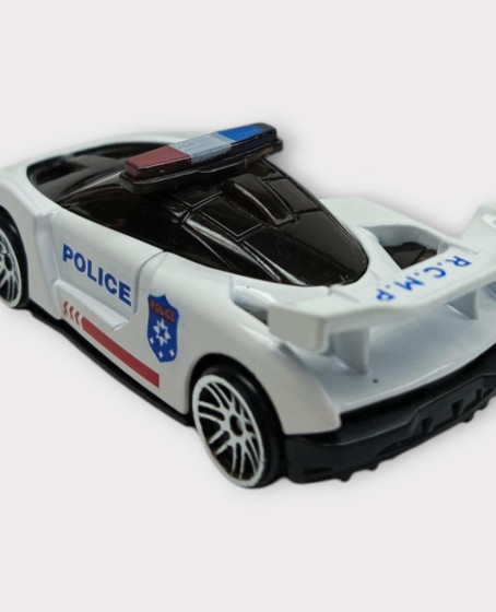 Metal Mini Polis Arabası  8 cm - Polis - 4 - 1 ADET