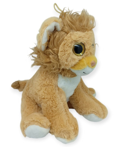 Peluş Cam Gözlü Hayvanlar 25 cm - Aslan - 1 ADET Peluş Cam Gözlü Hayvanlar 25 cm - Aslan - 1 ADET