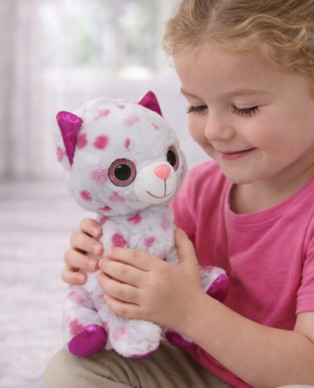 Peluş Cam Gözlü Hayvanlar 25 cm - Kedi - 1 ADET