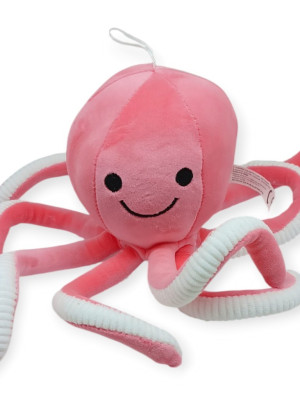 Peluş Sevimli Ahtapot 30 cm - Pembe - 1 ADET