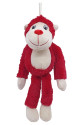Peluş Maymun 40 cm - Yumuşak Peluş - G5501 - Kırmızı - 1 ADET
