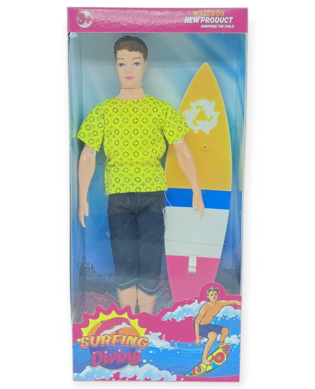 Sörfçü Bebek  Sörf Tahtalı - Sarı - 1 ADET