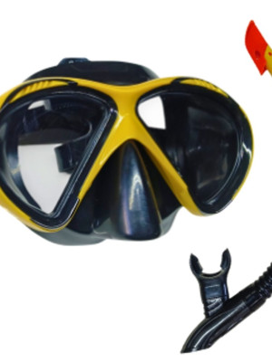 Star Diving Dalış Maskesi ve Snorkel Yetişkin - 51711-SARI - 1 ADET