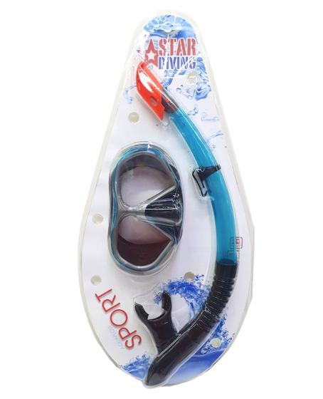 Star Diving Dalış Maskesi ve Snorkel Yetişkin - 51713-MAVİ - 1 ADET Star Diving Dalış Maskesi ve Snorkel Yetişkin - 51713-MAVİ - 1 ADET