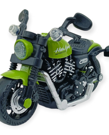 Sürtmeli Işıklı Sesli Chopper Motor Sarı 15cm - 1 ADET Sürtmeli Işıklı Sesli Chopper Motor Sarı 15cm - 1 ADET