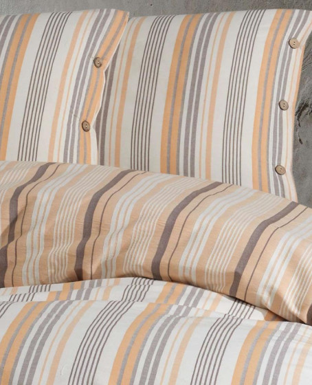 Butik Native Serisi Çift Kişilik Nevresim Takımı Velena v1 Somon Butik Native Serisi Çift Kişilik Nevresim Takımı Velena v1 Somon