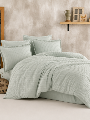 Butik Nevresim Takımı Çift Kişilik Estina V8 Adaçayı Butik Nevresim Takımı Çift Kişilik Estina V8 Adaçayı