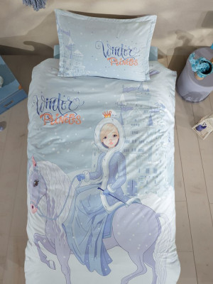 Tek Kişilik Genç Ranforce Nevresim Takımı Winter Princess