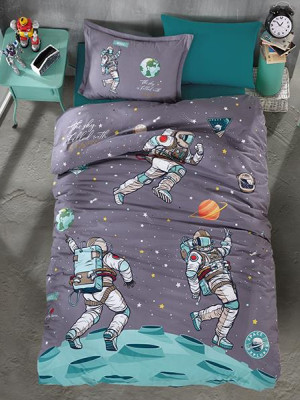 Tek Kişilik Genç Ranforce Nevresim Takımı Space Tek Kişilik Genç Ranforce Nevresim Takımı Space