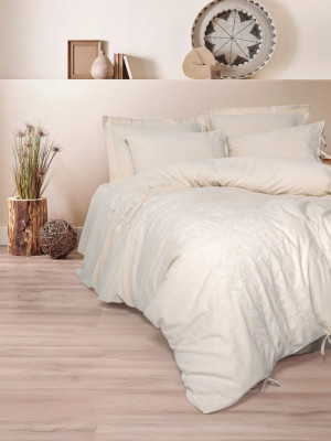 Cotton Keten Çift Kişilik Nevresim Takımı Kivora